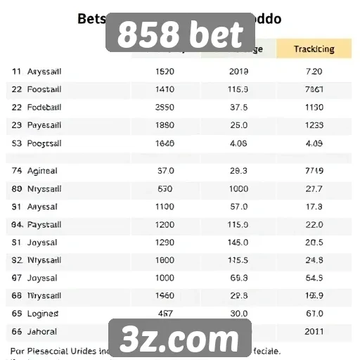 Comparativo entre odds da 858 bet e concorrentes
