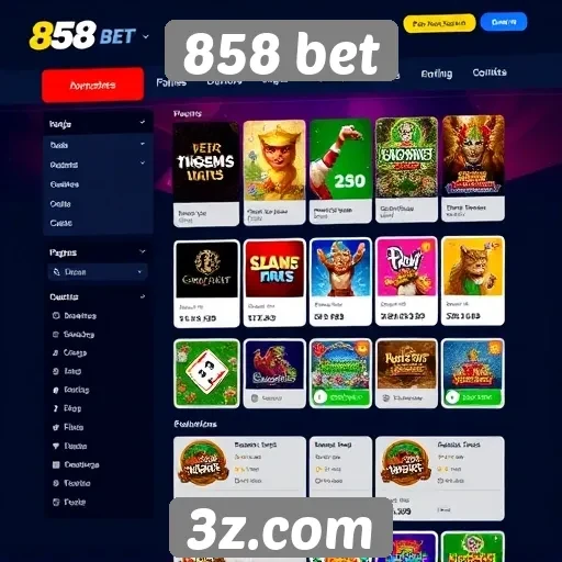 Facilidade de navegação na plataforma 858 bet